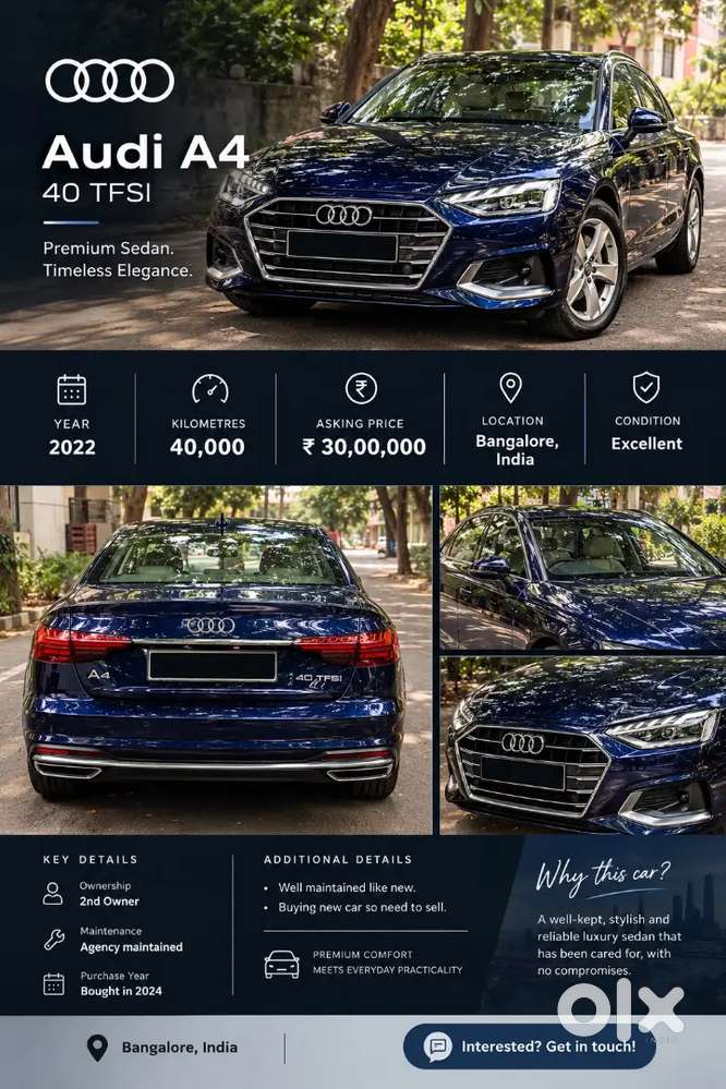2022 2.0 Technology 40 TFSI — ₹30.0L on OLX