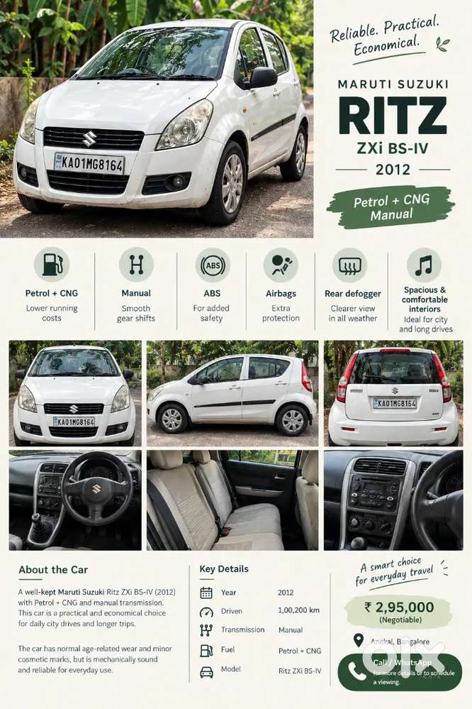 2012 Zxi BS-IV — ₹2.80L on OLX