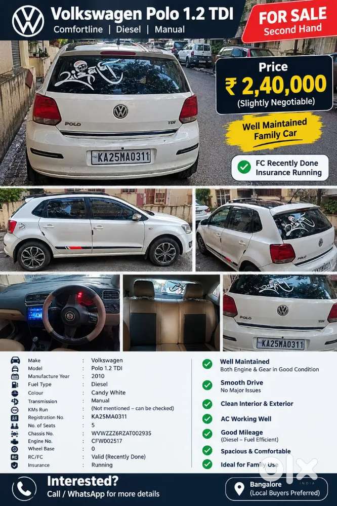 2010 [2009-2014] 1.2 Trendline Diesel — ₹2.40L on OLX
