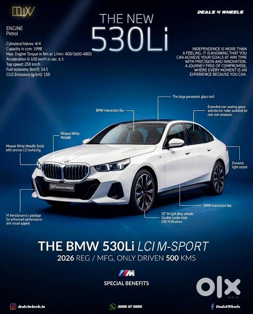 2026 530 Li m sport — ₹72.0L on OLX